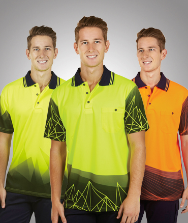 Sublimated Hi Vis Polo shirts