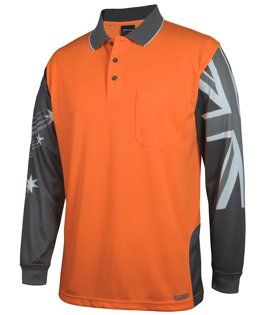 Hi Vis Safety Polo shirt Southern Cross Design