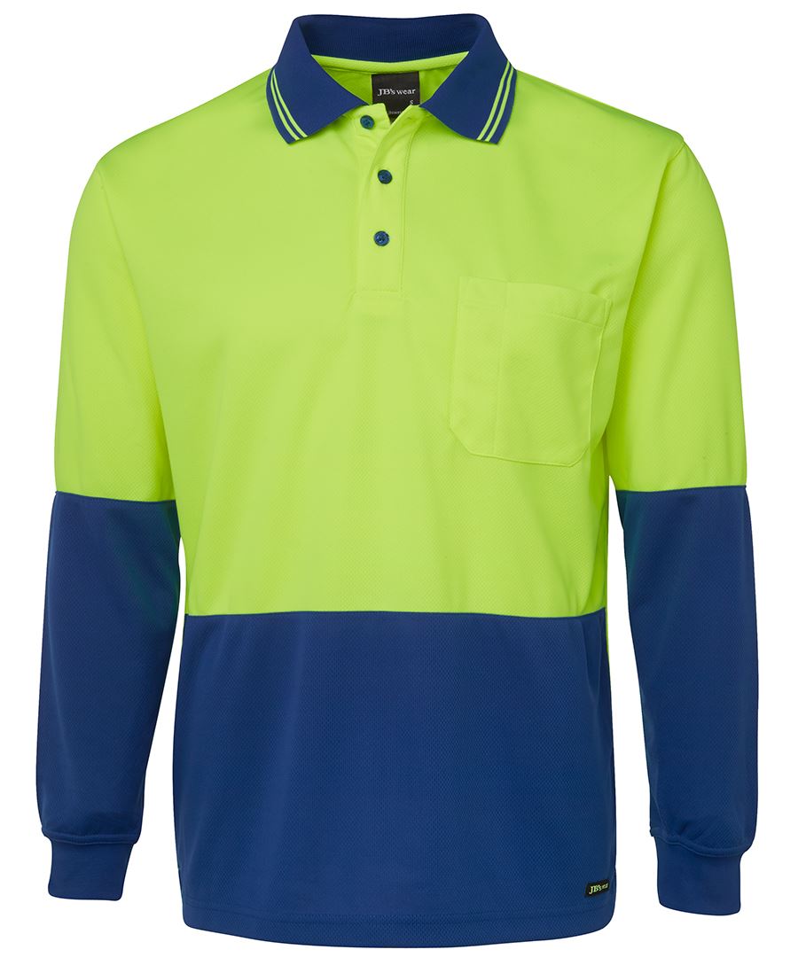 long sleeve safety polo shirt