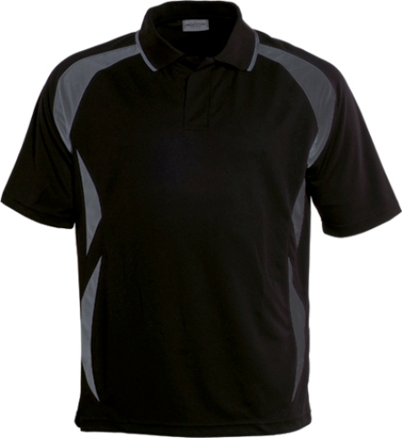 Breezeway Sports Polo shirt Black Grey