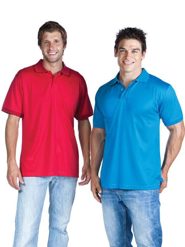 Mens  Polo Shirt, UPF: excellent protection 180gsm, 60% cotton 40% polyester fine pique Micro-Dry