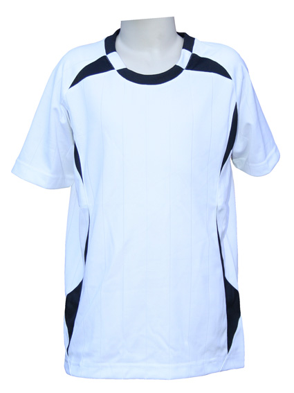 white navy soccer jersey