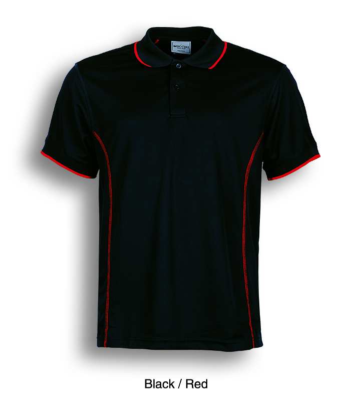 black red, Polo Shirt, UPF: excellent protection, 160gsm, 100% breezeway polyester fabric,  Breathable, Draws Sweat from Body, Quick Dry