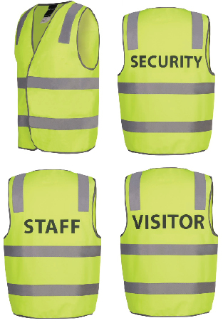 Hi Vis safety Vest with printing