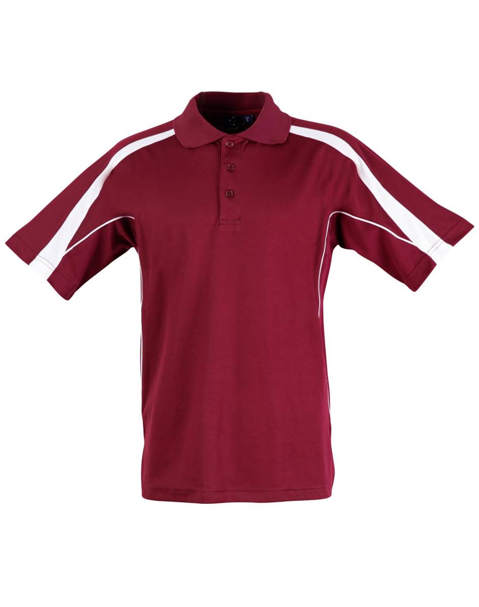 PS32 Legend Cool Dry Polo shirt Maroon White