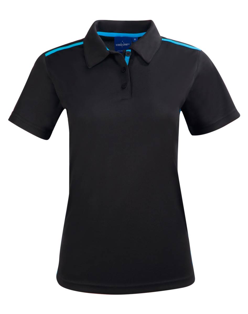 Black / Cyan PS84 Staten  Polo shirt