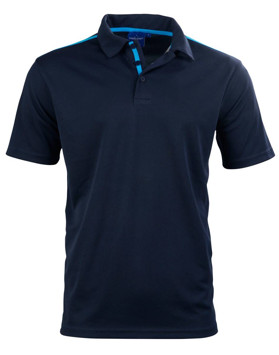 Navy / Cyan  PS83 Staten Polo Shirt