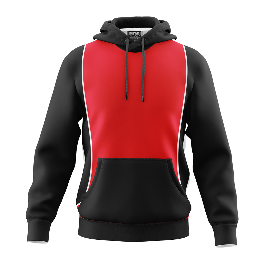 SAM Red / Black Sublimated Pullover Hoodie, Sweat Fleecey