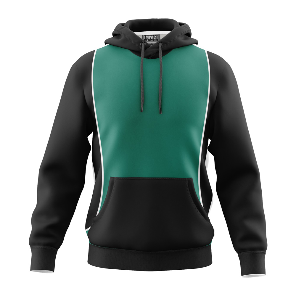 SAM Teal / bLACK  Pullover Hoodie custom made.