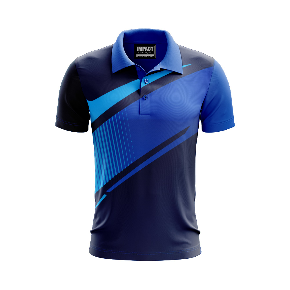 Blue colours Polo shirt Sublimated