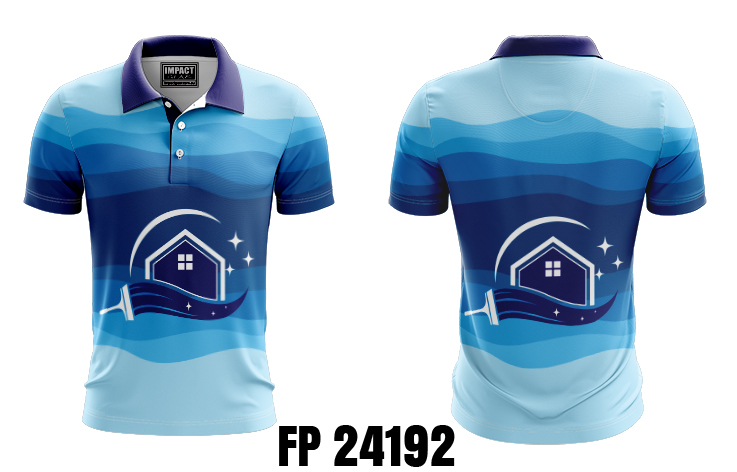 FP 24192 Cleaning Design Custom made sublimated Polo shirt