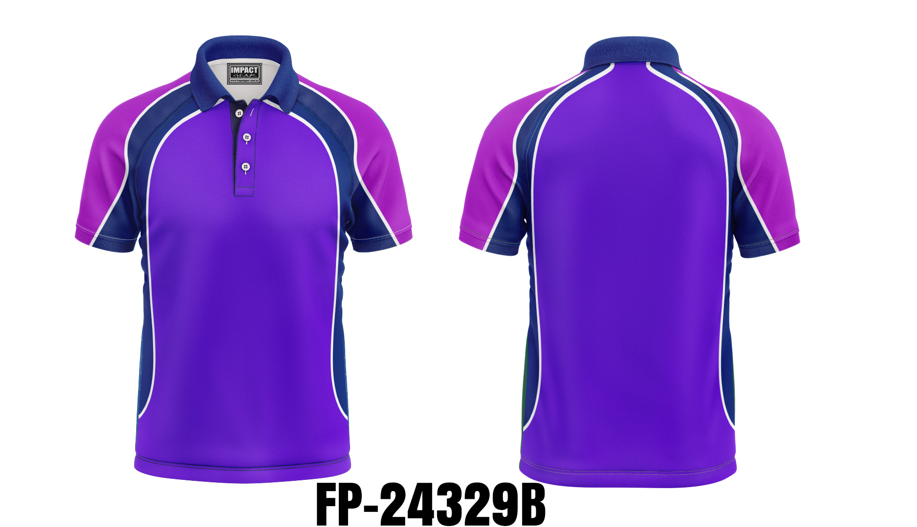 FP 24329B Purple Navy Pink Sublimated polo shirt , Custom made,