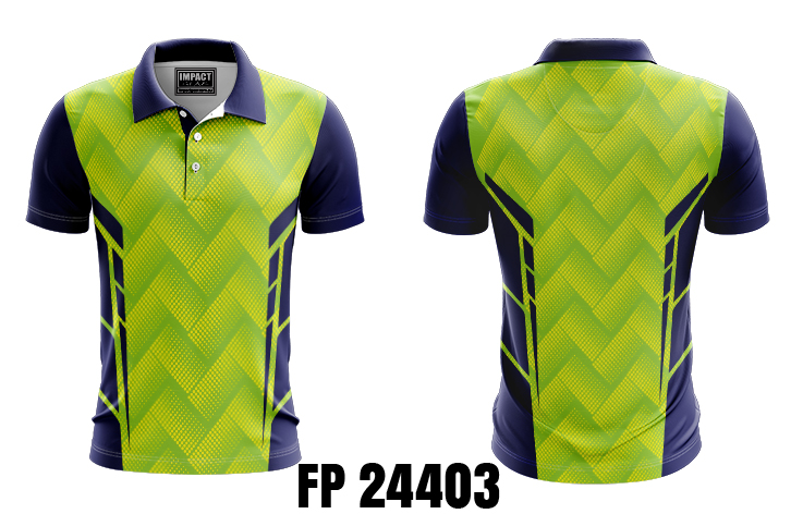 FP 24403 Custom made, Sublimated shirt design Navy Green