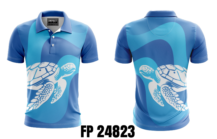 FP 24823 Turtle Design Sublimated Custom made Polo shirt