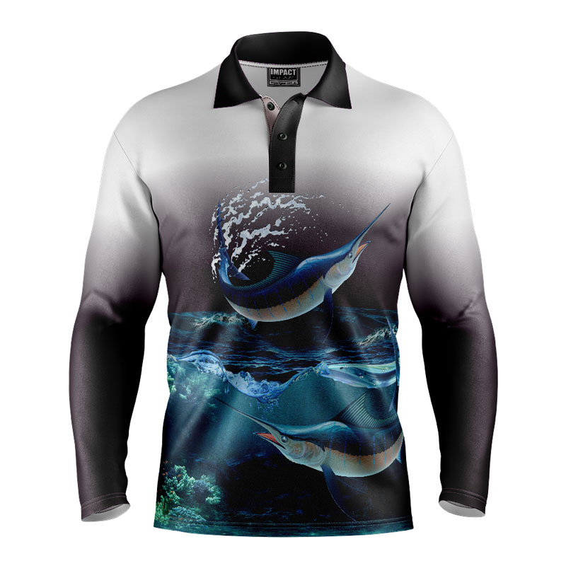 Jumping Marlin Sublimated Fishing Design, Front