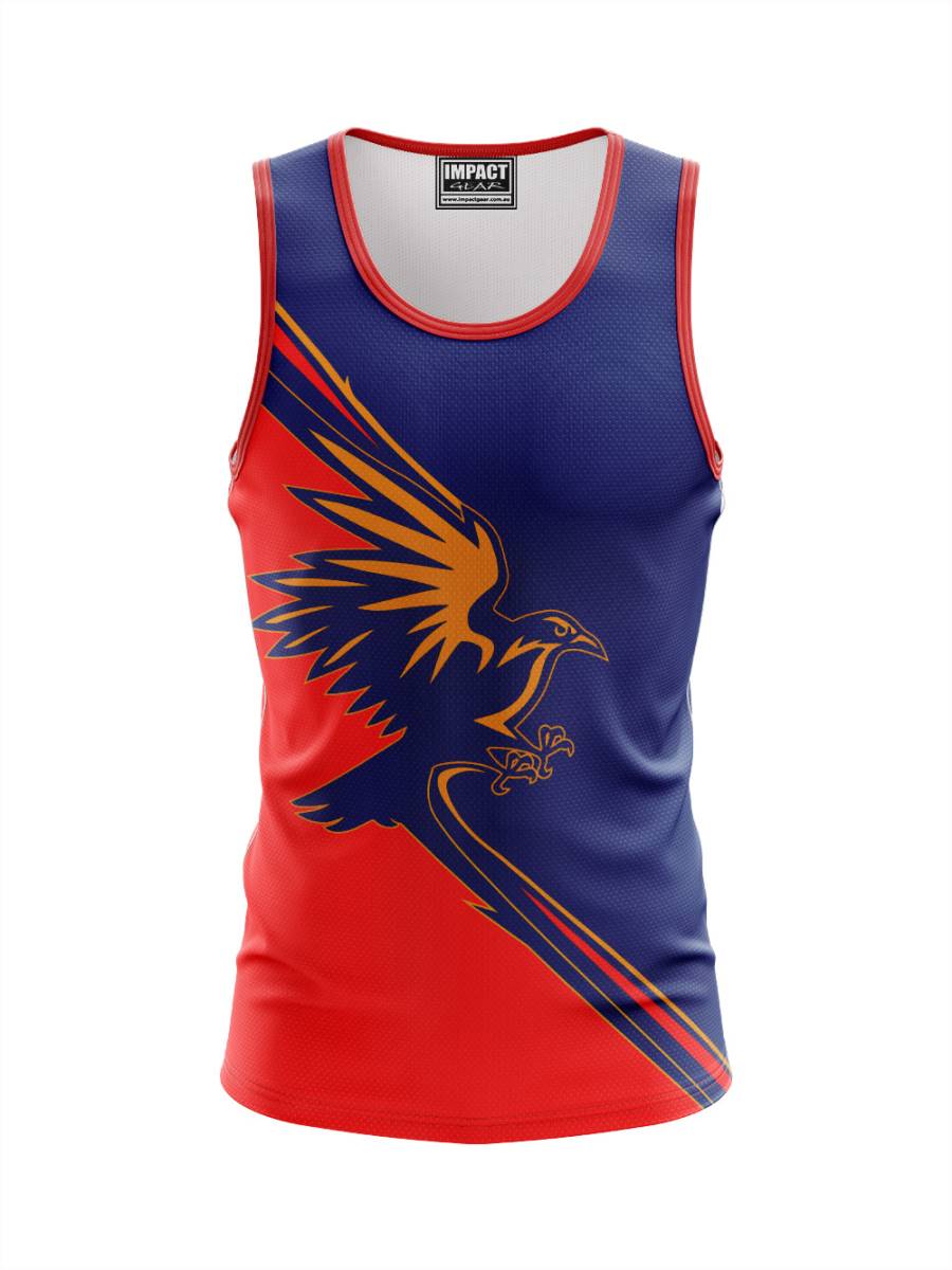 Crows Sublimated Singlet, Add your Logo, Custom made