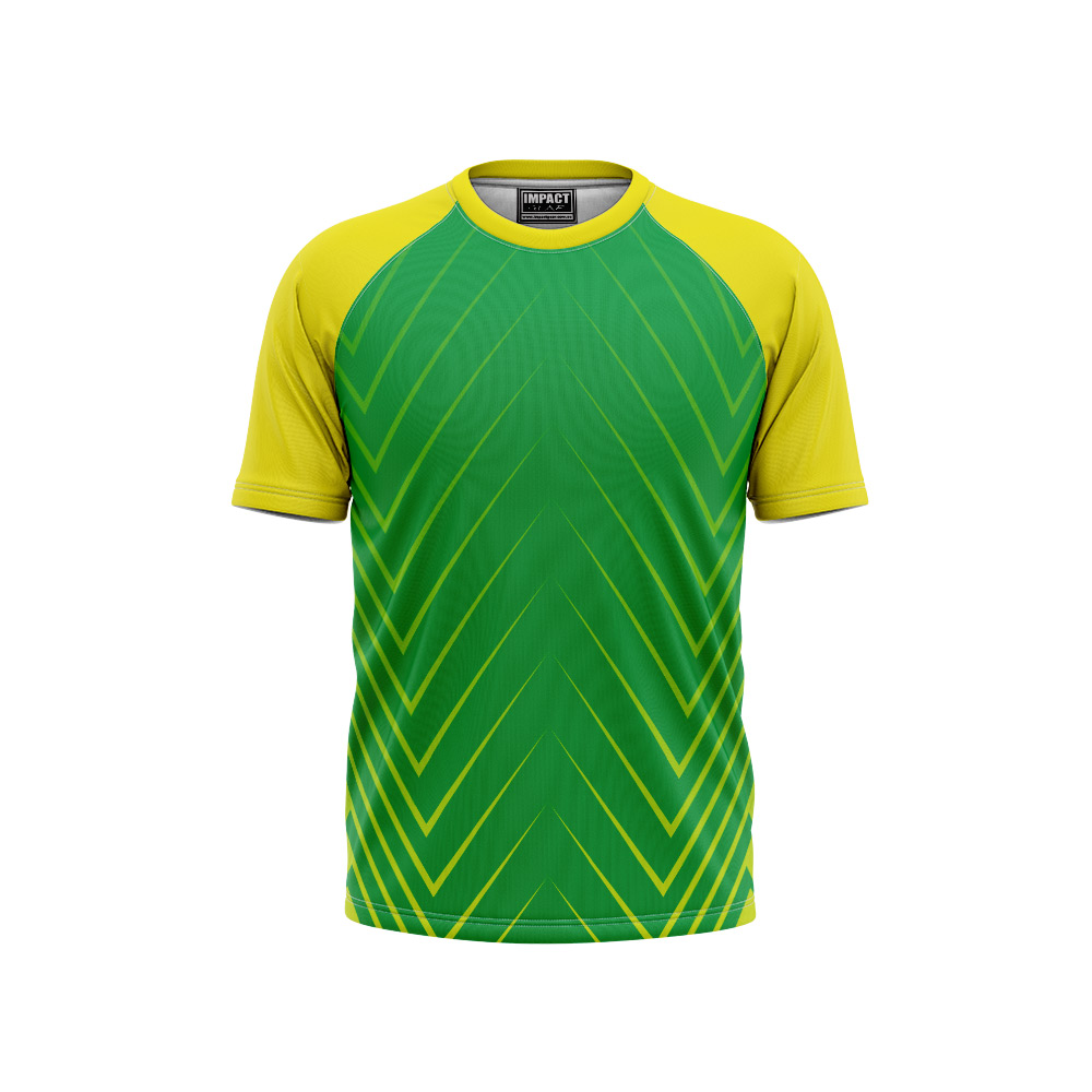 Yellow Green Sublimated T-shirt, Quick dry fabric.