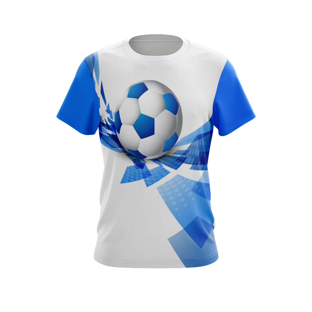 Sublimated T-shirt Soccer Blue