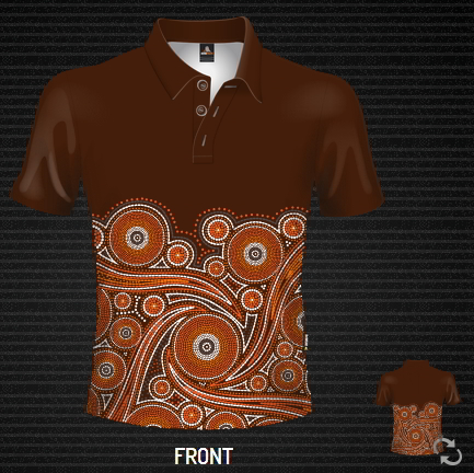 DS Dreamtime polo shirt sublimated, Custom made 