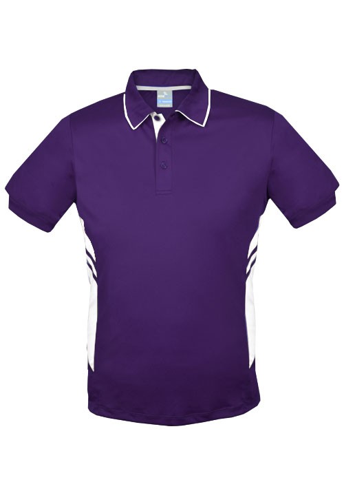 Purple White Tasman Polo shirt