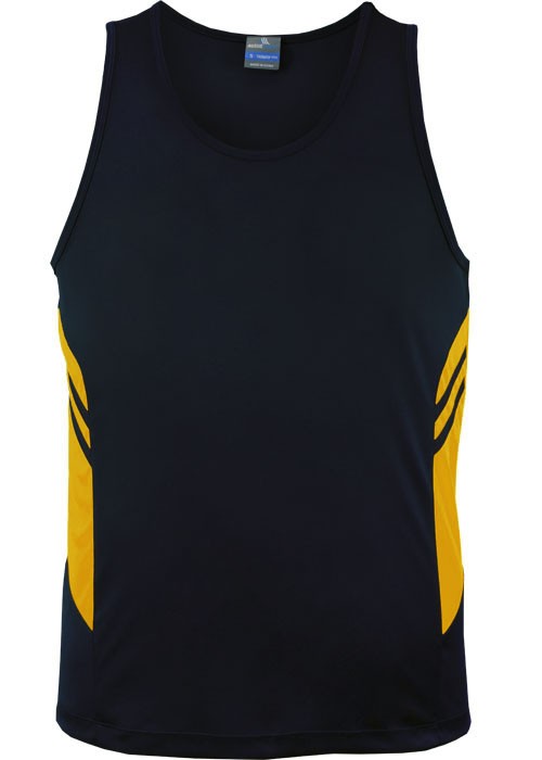 Navy / Gold Tasman Singlet