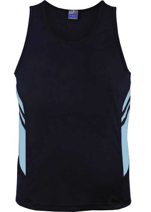 Navy / Sky Tasman Singlet