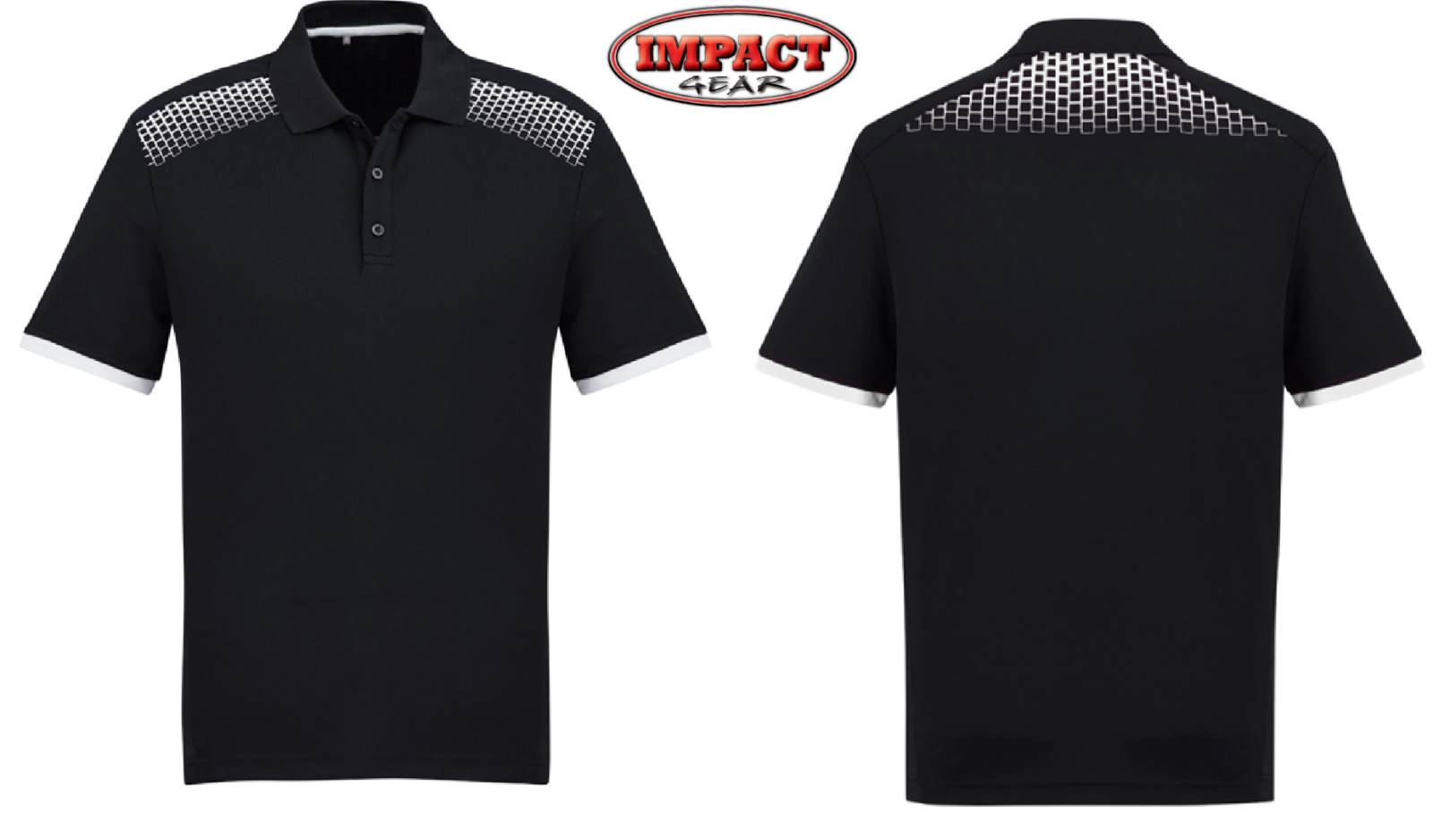 Black / White Galaxy Polo Shirt