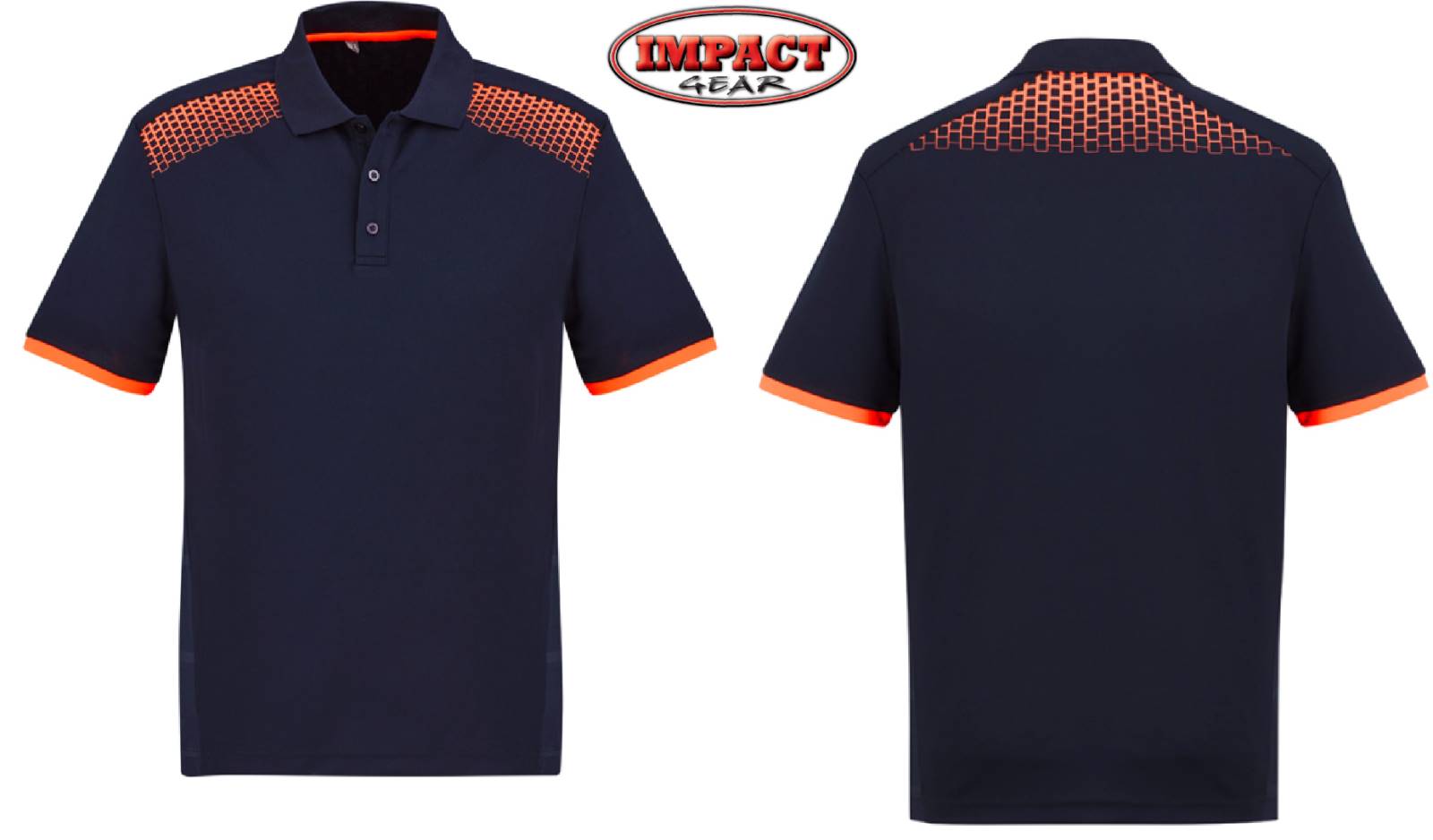 Navy / Orange Galaxy Polo shirt