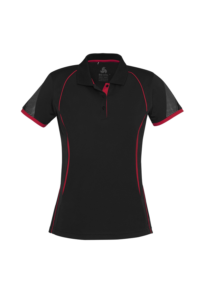 BLACK RED RAZOR POLO SHIRT