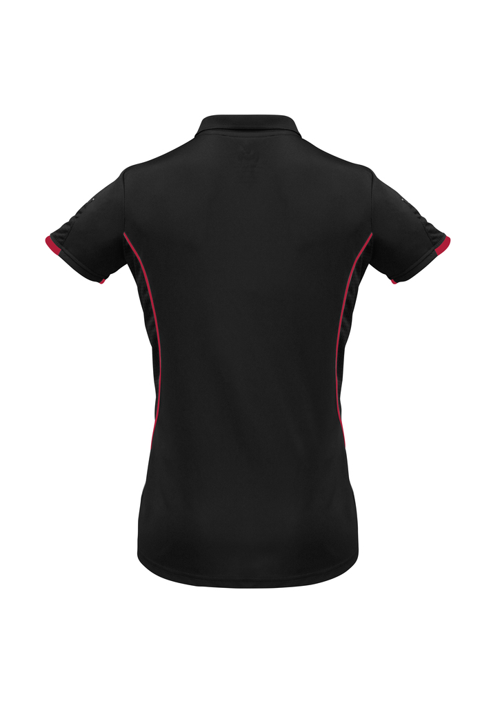 BACK Black Red Razor Polo shirt