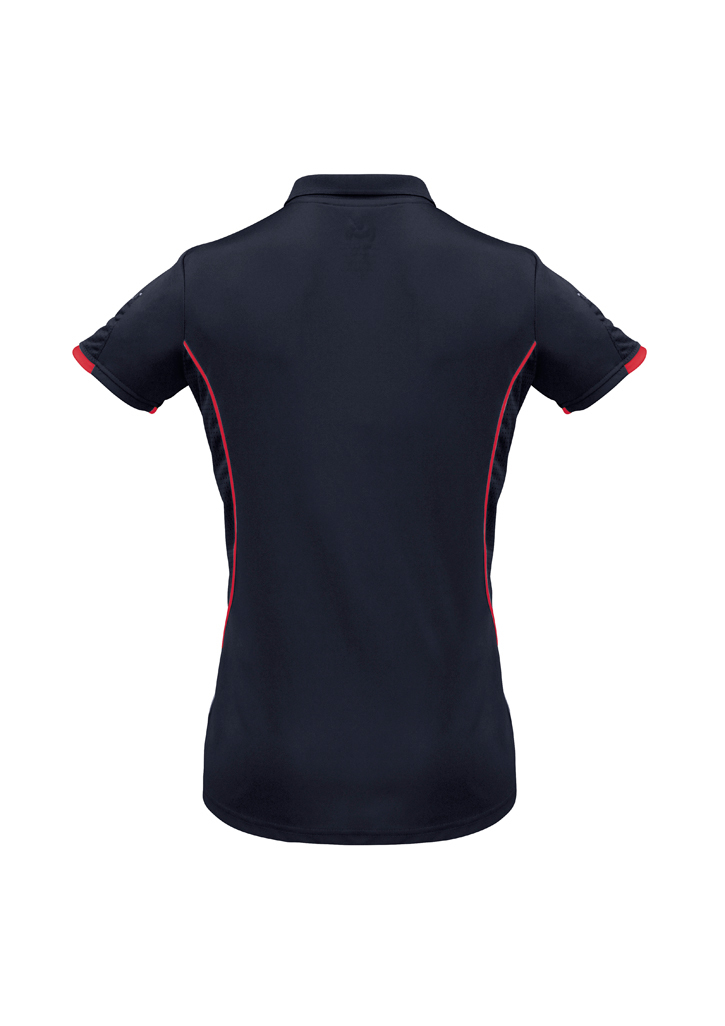 Navy Red BACK Razor Polo