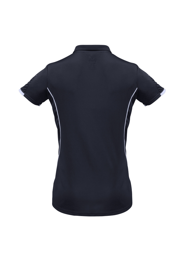 Navy White Razor Polo shirt BACK