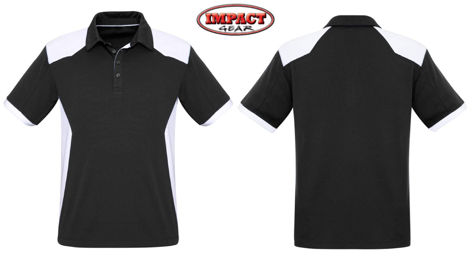 Black / White Rival Polo Shirt