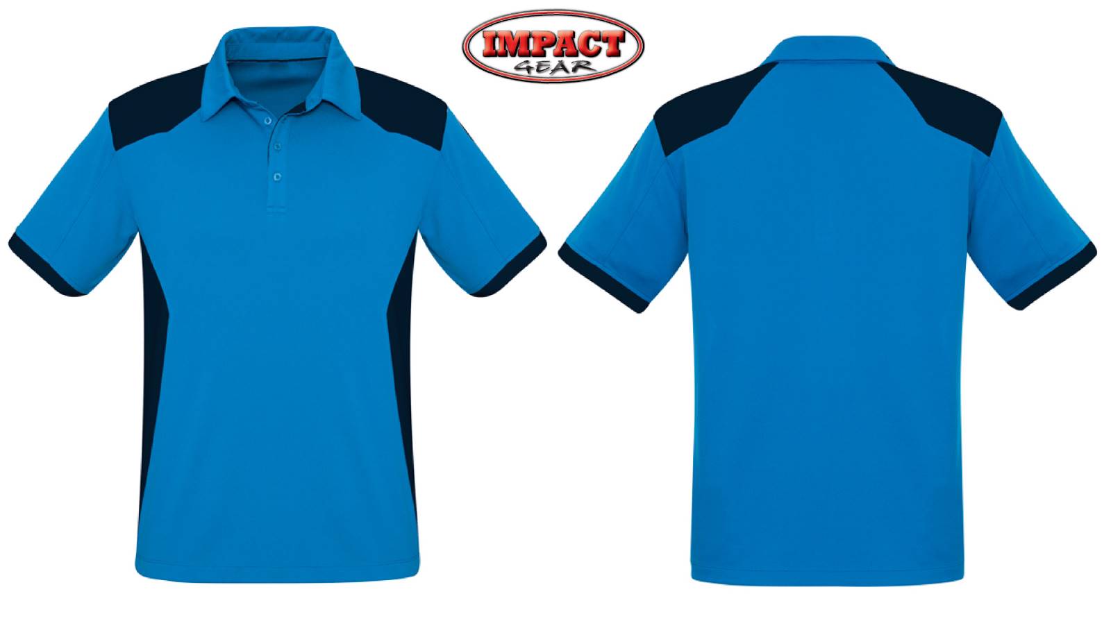 Cyan Navy Rival  Polo shirts