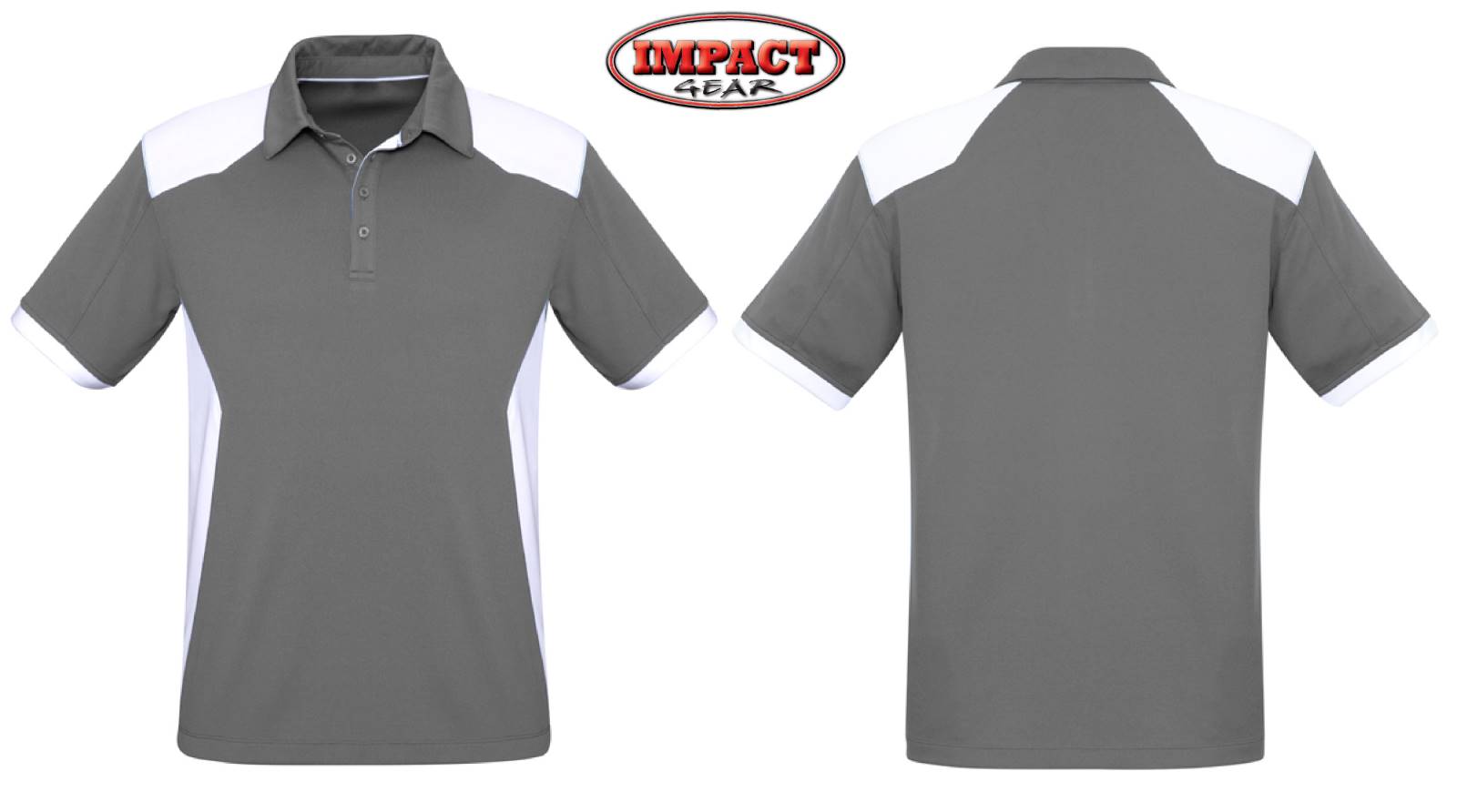 Silver White Rival Polo shirt LIGHT WEIGHT