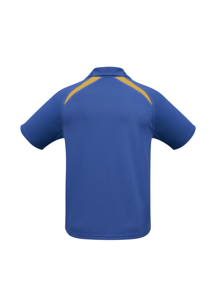 Splice Polo shirt Royal Gold  BACK