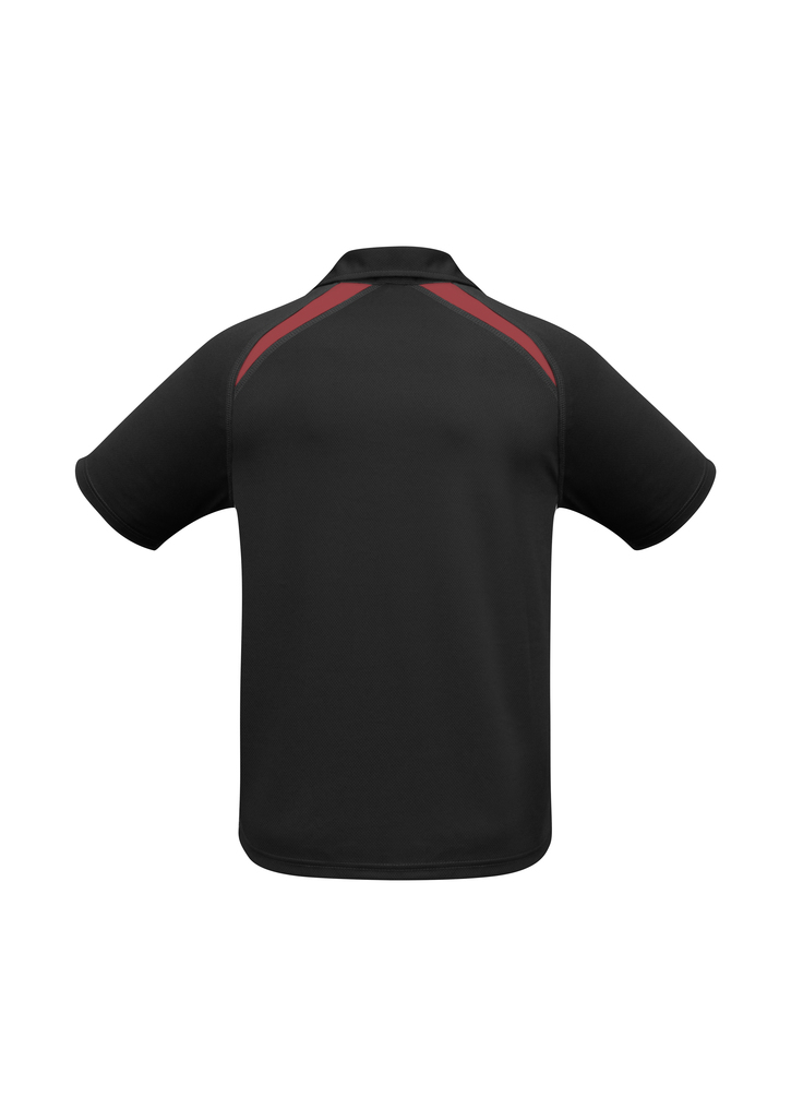 Black Red Splice Polo shirt