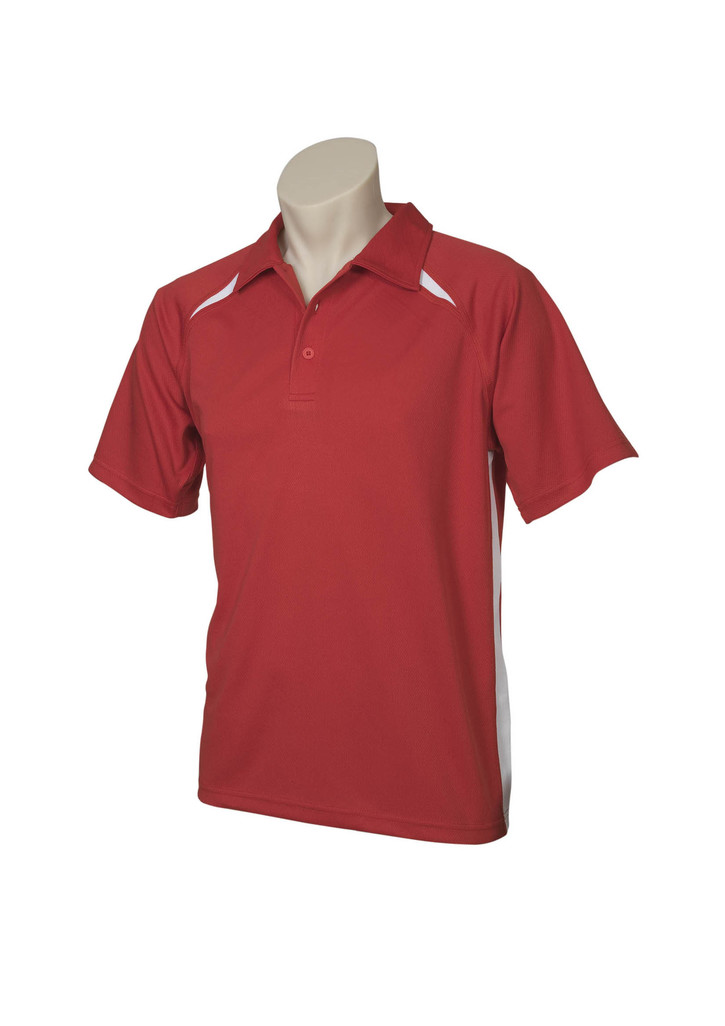 rED wHITE Splice Polo Shirt