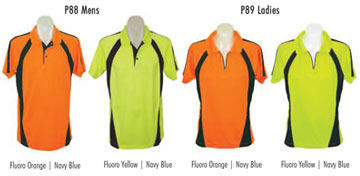 colours saftey polo shirts short and long sleeve