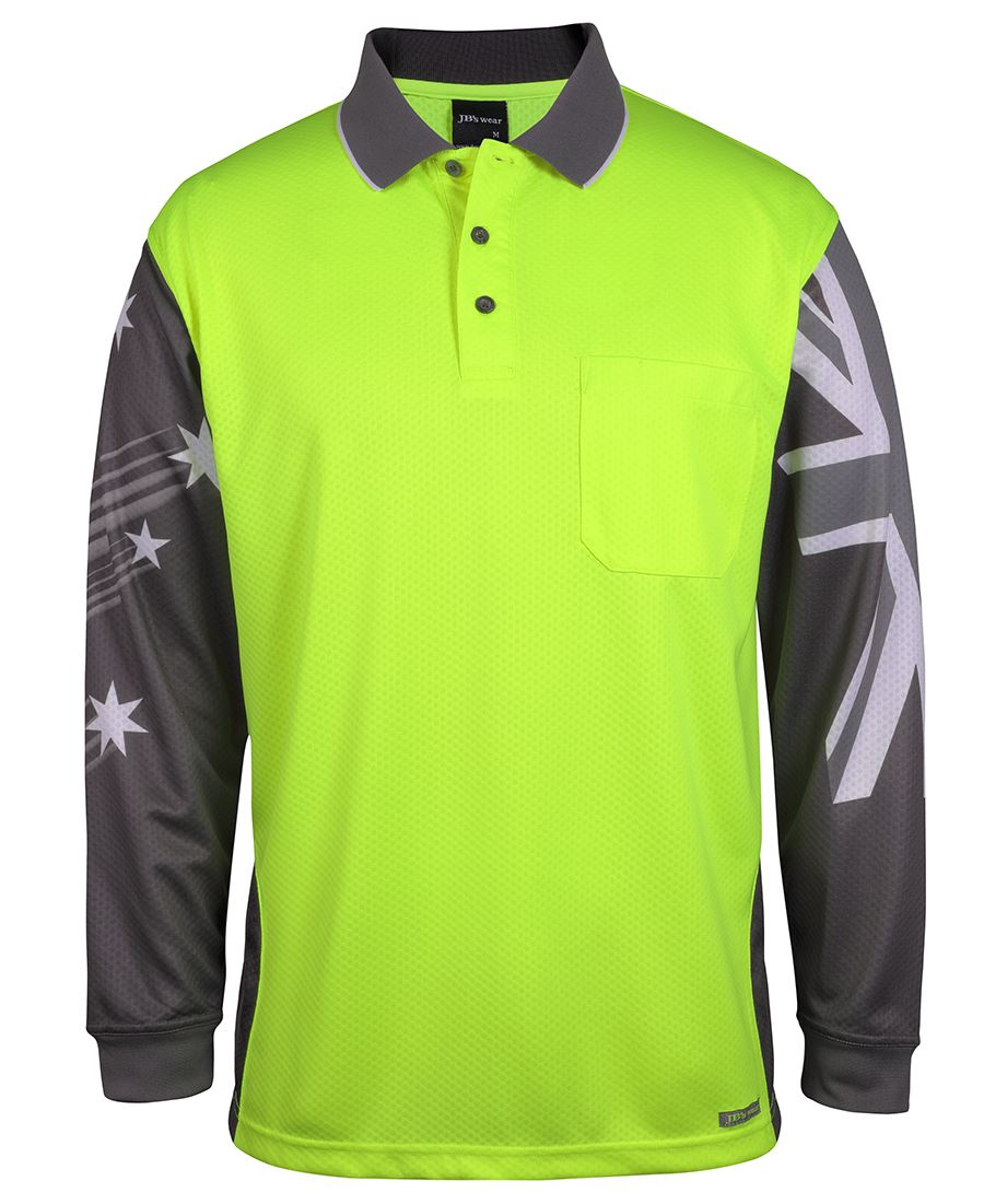 Hi Vis Polo shirt Long Sleeve Australia Design