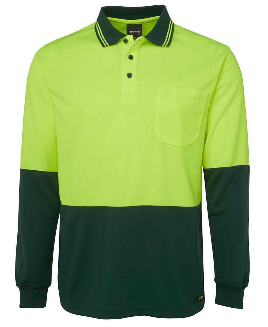 JBs Hi Vis Long Sleeve Polo