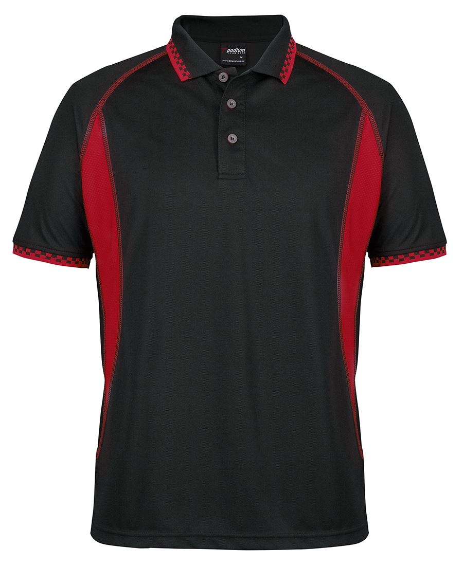 Insert Moto POLO SHIRT Black / Red