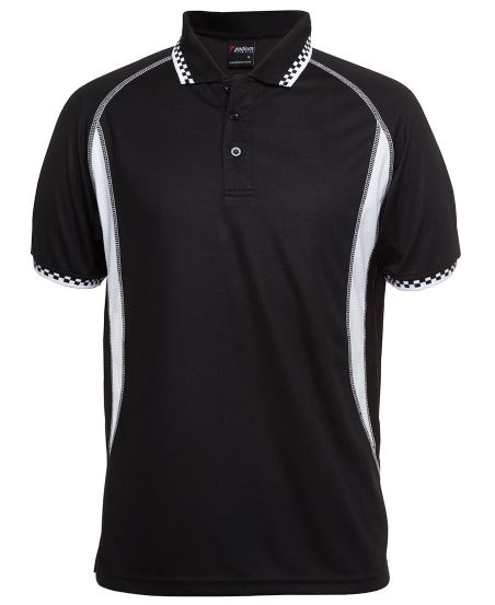 insert Moto POLO SHIRT Black / White