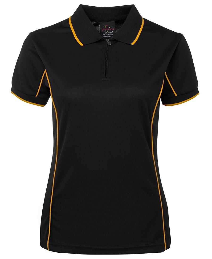 JB’S Piping  Polo shirts Black Gold