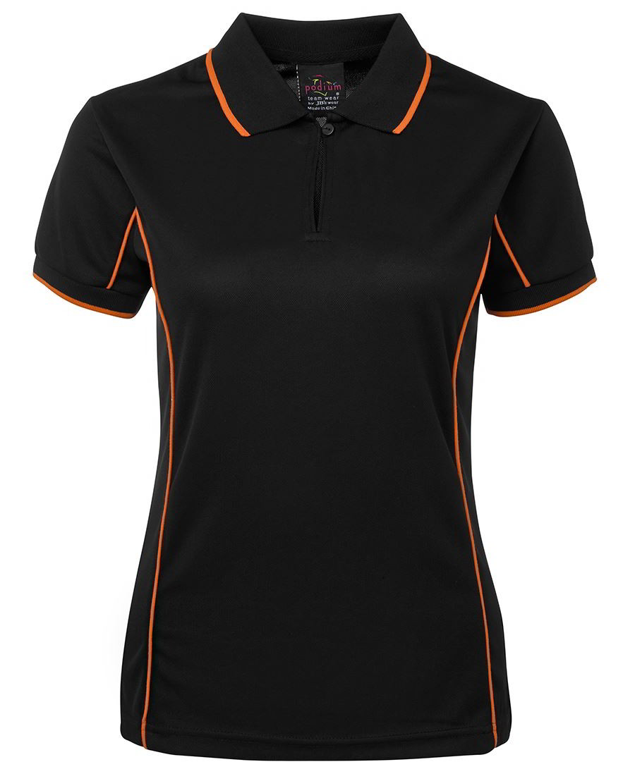 Black  Orange JB’s Piping Polo shirts