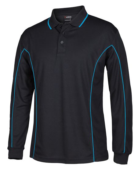 Piping Polo shirt long sleeve