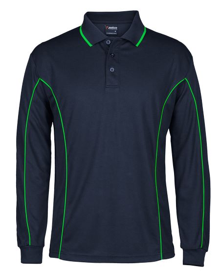 Piping Polo shirt Long Sleeve