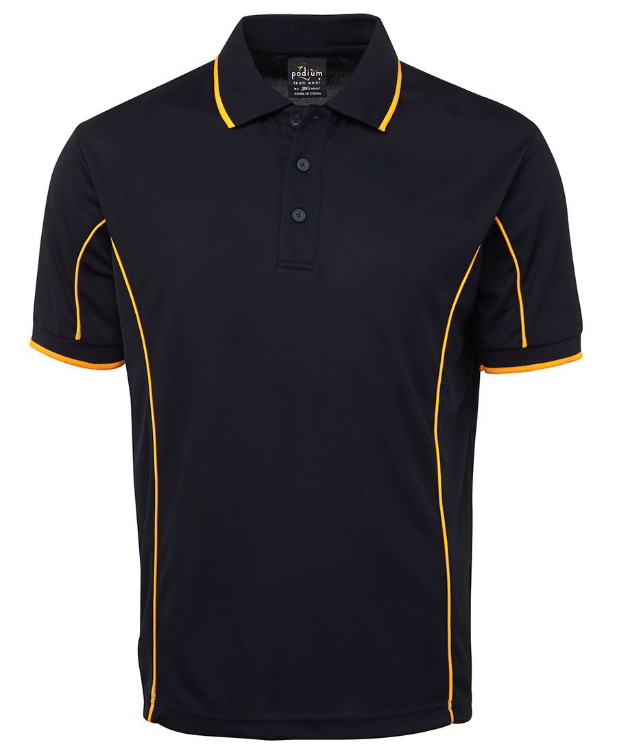 Navy Gold piping Polo shirt