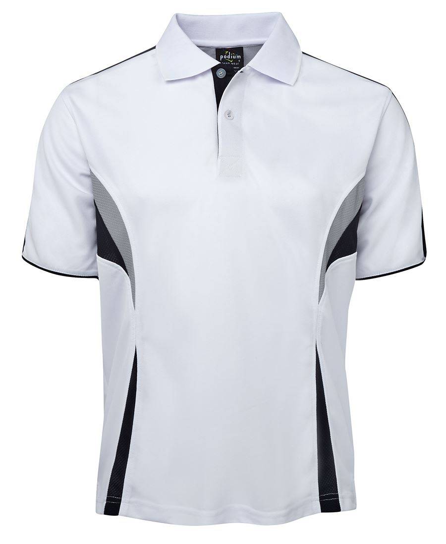 JBs Cool Polo shirt White Navy Grey