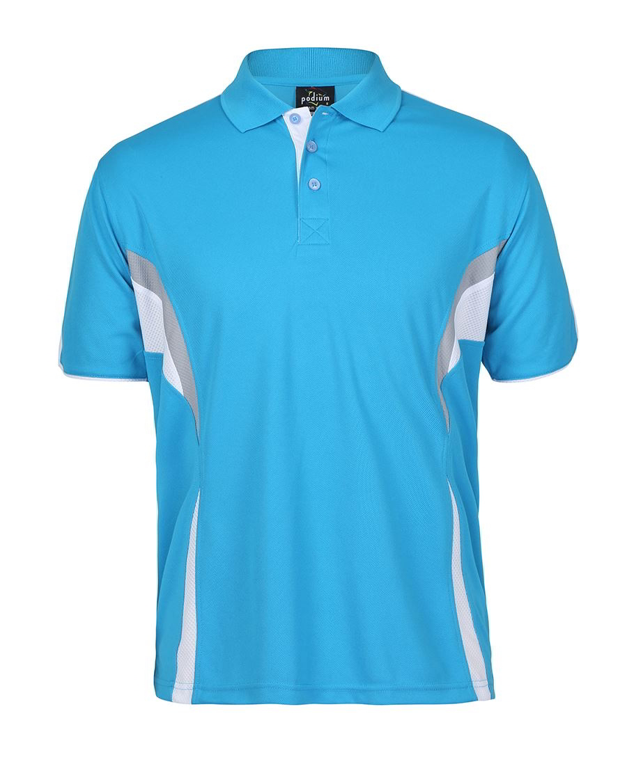 Jbs Cool Polo Shirt Aqua White Grey